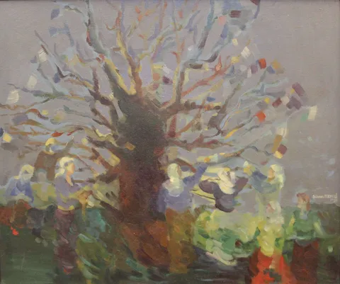"İsimsiz" eseri ŞÜKRAN PEKMEZCİ tarafından 1990 yılında 50x60 cm ölçülerinde Tuval üzeri yağlı boya tekniği ile yapılmıştır.
