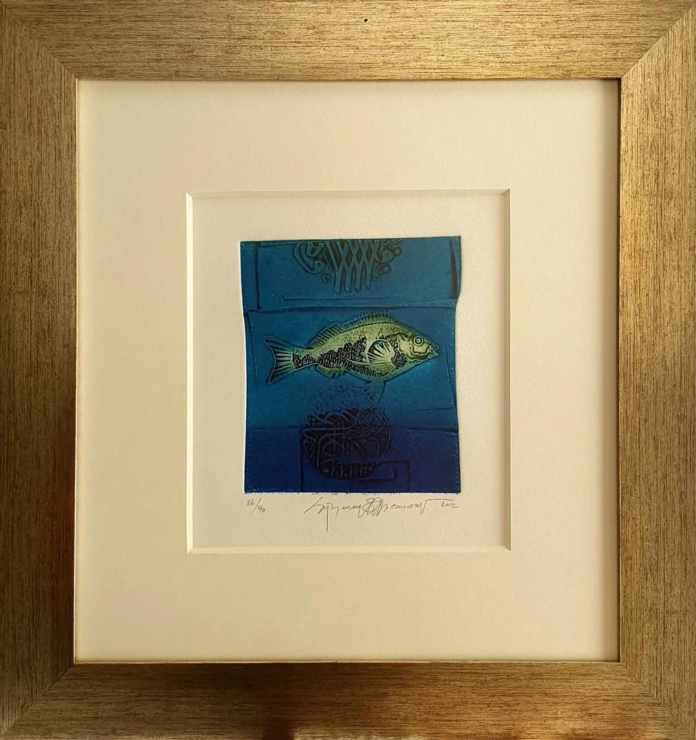 yakınlaştır "İsimsiz" eseri SÜLEYMAN SAİM TEKCAN tarafından 2012 yılında 21x19 cm ölçülerinde Gravür tekniği ile yapılmıştır.