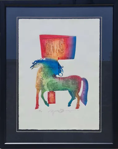 "İsimsiz" eseri SÜLEYMAN SAİM TEKCAN tarafından 2013 yılında 54x39 cm ölçülerinde Gravür tekniği ile yapılmıştır.