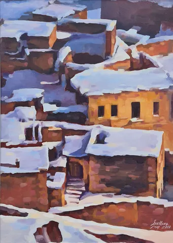"İsimsiz" eseri SVETLANA İNAÇ tarafından 2000 yılında 70x50 cm ölçülerinde Tuval üzeri yağlı boya tekniği ile yapılmıştır.