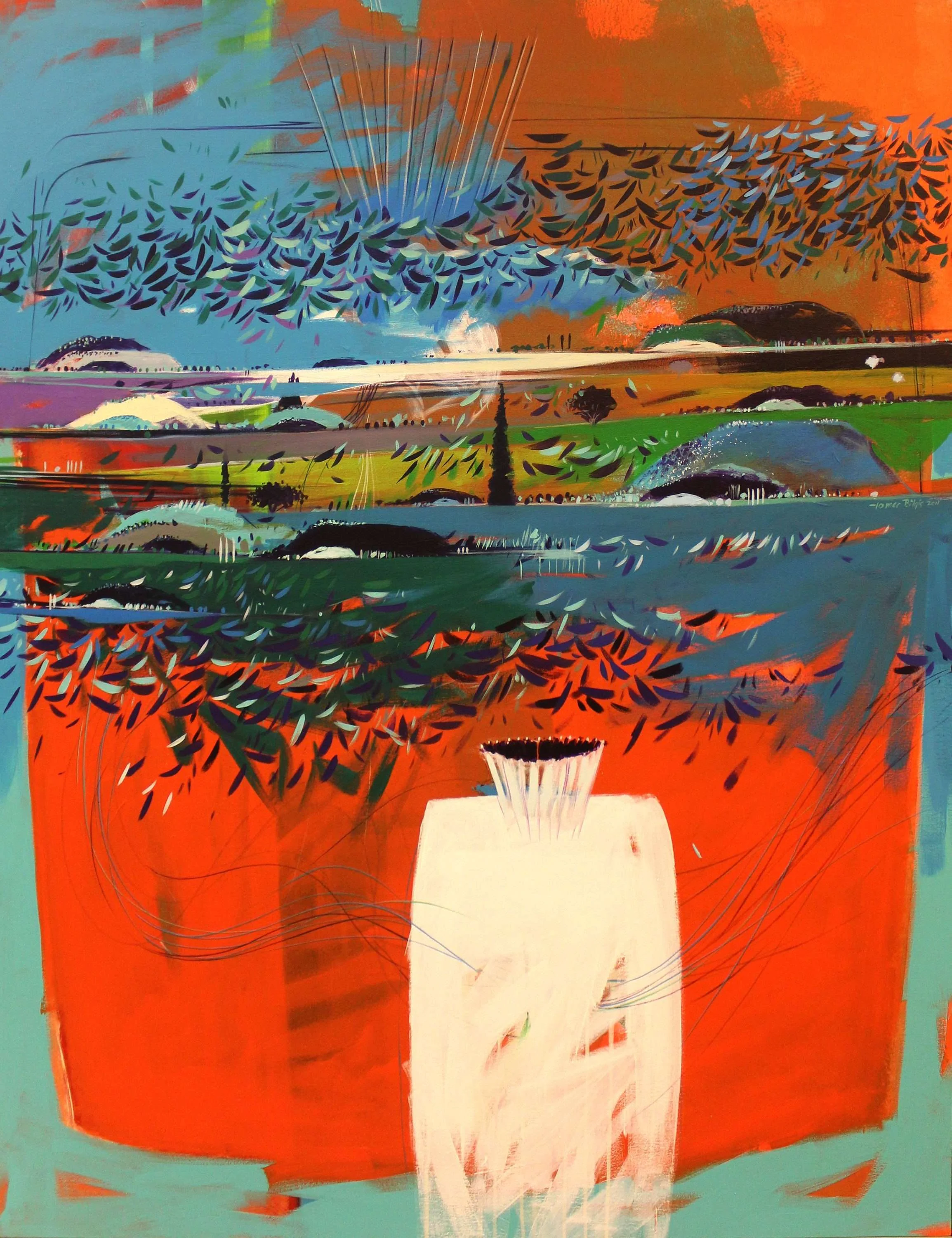 "İsimsiz" eseri TAMER BİLGİÇ tarafından 2011 yılında 146x114 cm ölçülerinde Tuval üzeri yağlı boya tekniği ile yapılmıştır.
