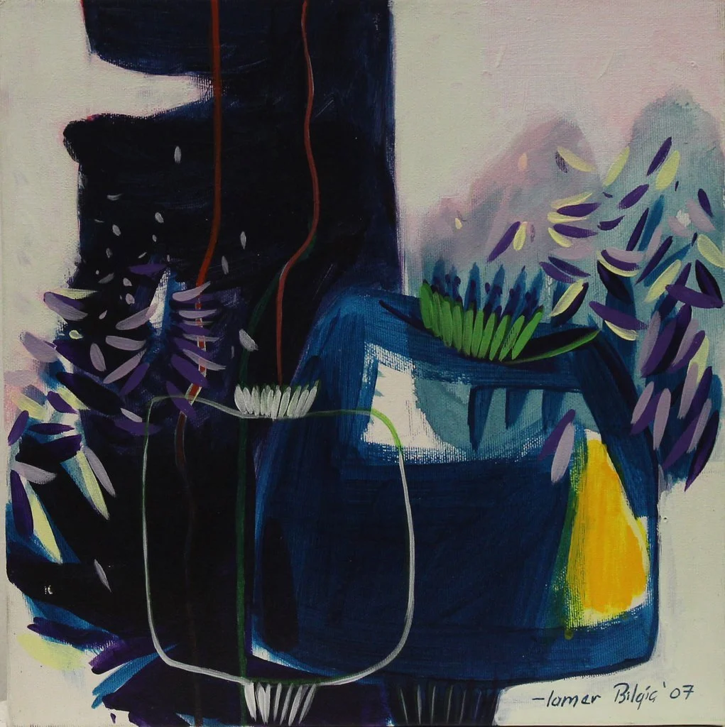 "İsimsiz" eseri TAMER BİLGİÇ tarafından 2009 yılında 30x30 cm ölçülerinde Tuval üzeri yağlı boya tekniği ile yapılmıştır.