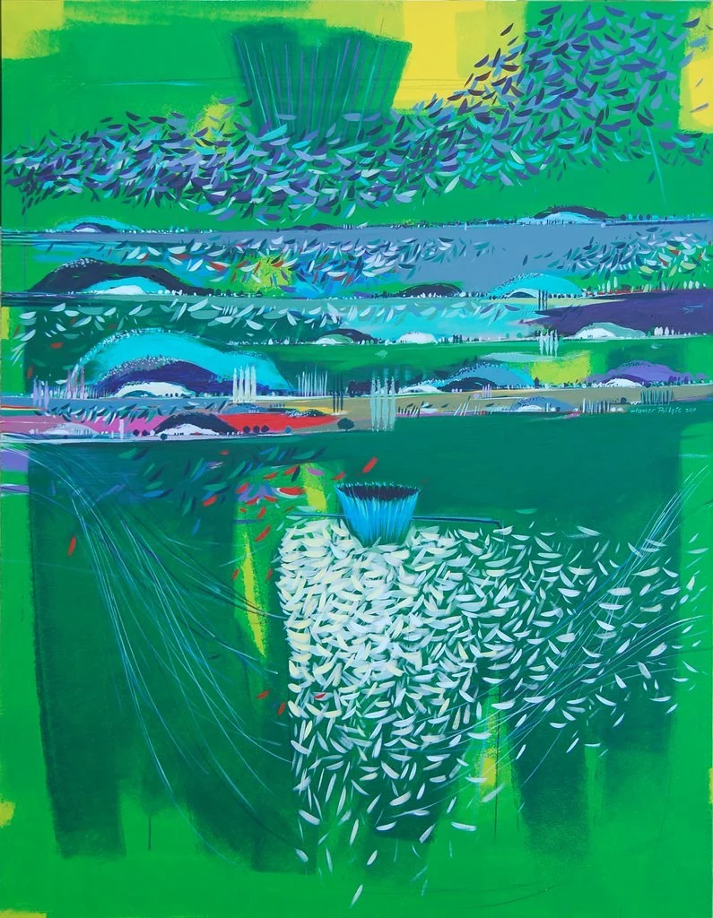 yakınlaştır "İsimsiz" eseri TAMER BİLGİÇ tarafından 2011 yılında 146x114 cm ölçülerinde Tuval üzeri yağlı boya tekniği ile yapılmıştır.
