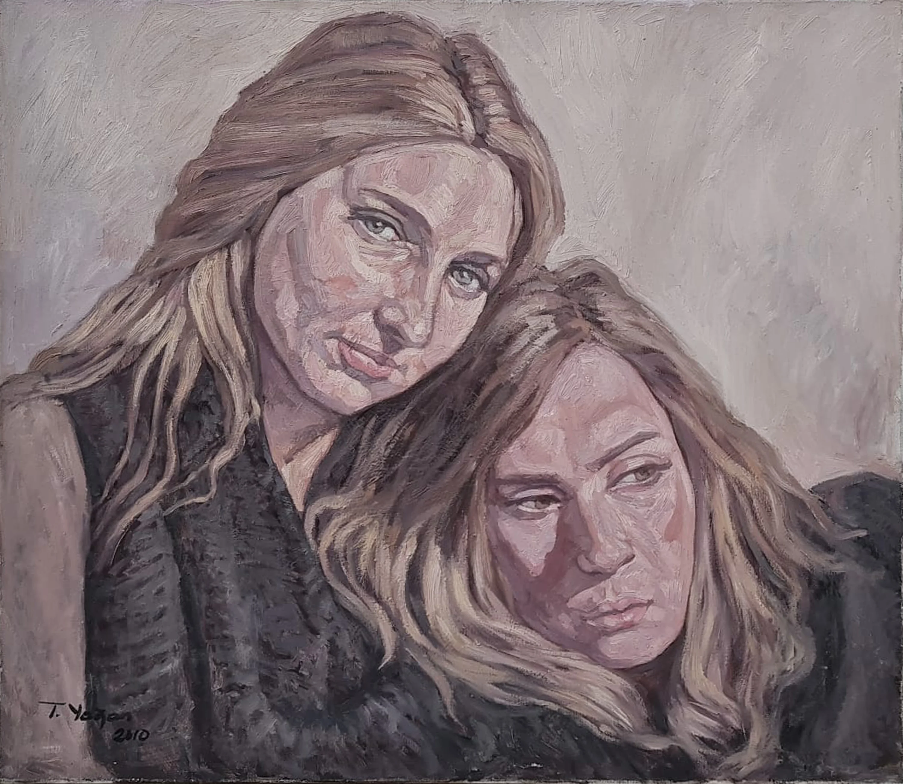 "İsimsiz" eseri TANJU YAĞAN tarafından 2010 yılında 70x80 cm ölçülerinde Tuval üzeri yağlı boya tekniği ile yapılmıştır.