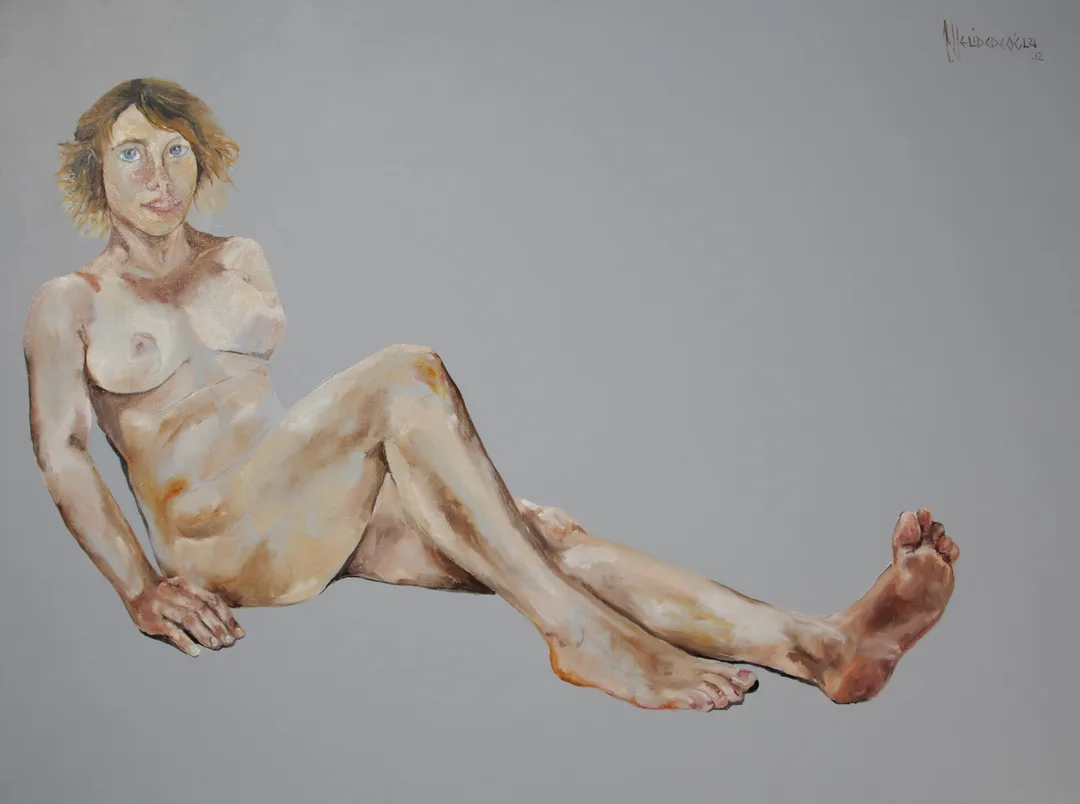 "İsimsiz" eseri TUĞRUL VELİDEDEOĞLU tarafından 2013 yılında 90x120 cm ölçülerinde Tuval üzeri yağlı boya tekniği ile yapılmıştır.