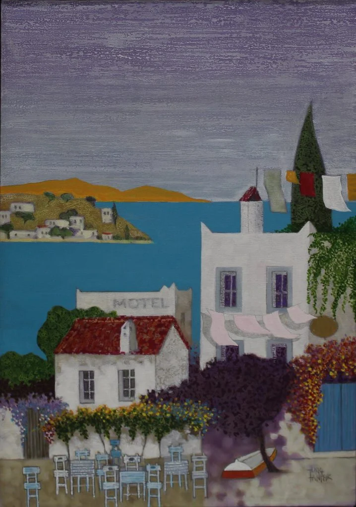 "İsimsiz" eseri TUNÇ TANIŞIK tarafından 50x35 cm ölçülerinde Tuval üzeri yağlı boya tekniği ile yapılmıştır.