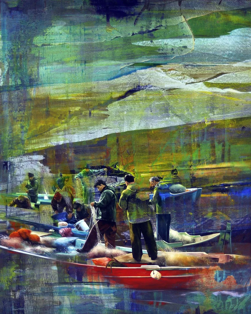 "İsimsiz" eseri TURGUT AKARSU tarafından 2015 yılında 116x89 cm ölçülerinde Tuval üzeri yağlı boya tekniği ile yapılmıştır.