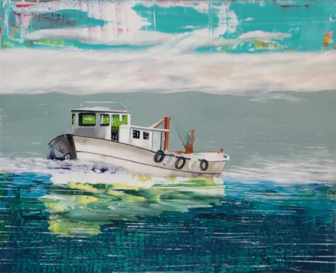 ÜMİT TÜRK — “İsimsiz”, 2015 "İsimsiz" eseri ÜMİT TÜRK tarafından 2015 yılında 40x50 cm ölçülerinde Duralit üzeri akrilik boya tekniği ile yapılmıştır.