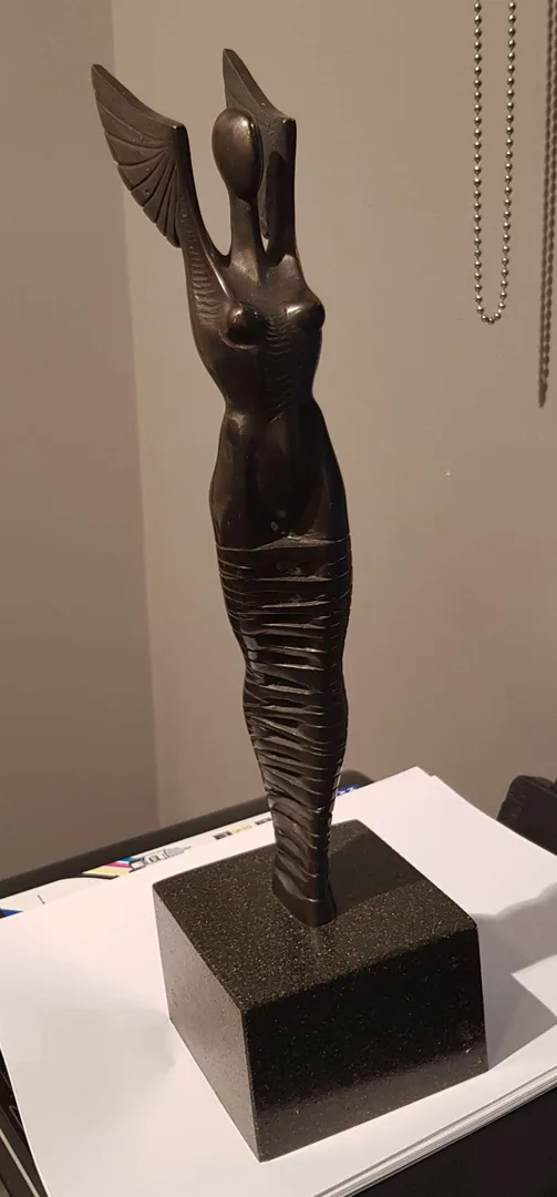 "Bronz" eseri UMUT DEVRİM CAN tarafından 2008 yılında 25x10x8 cm ölçülerinde Heykel tekniği ile yapılmıştır.