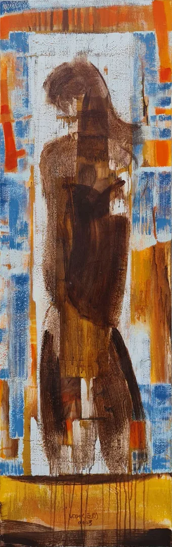 yakınlaştır "İsimsiz" eseri VEDAT ÖRS tarafından 2003 yılında 125x40 cm ölçülerinde Tuval üzeri yağlı boya tekniği ile yapılmıştır.