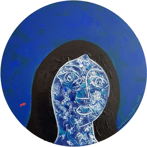 VOLKAN COŞKUN — “İsimsiz”, 2019 "İsimsiz" eseri VOLKAN COŞKUN tarafından 2019 yılında 27x27 cm ölçülerinde MDF üzeri yağlı boya tekniği ile yapılmıştır.