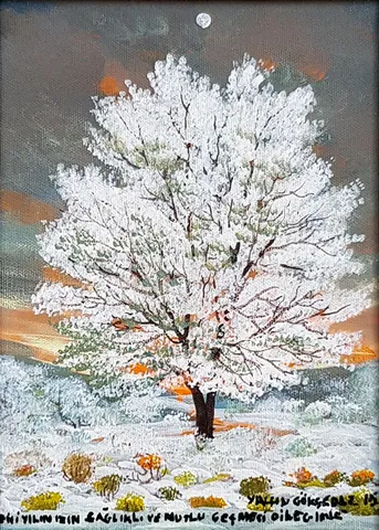 YALÇIN GÖKÇEBAĞ — “İsimsiz”, 2015 "İsimsiz" eseri YALÇIN GÖKÇEBAĞ tarafından 2015 yılında 28x24 cm ölçülerinde Tuval üzeri yağlı boya tekniği ile yapılmıştır.