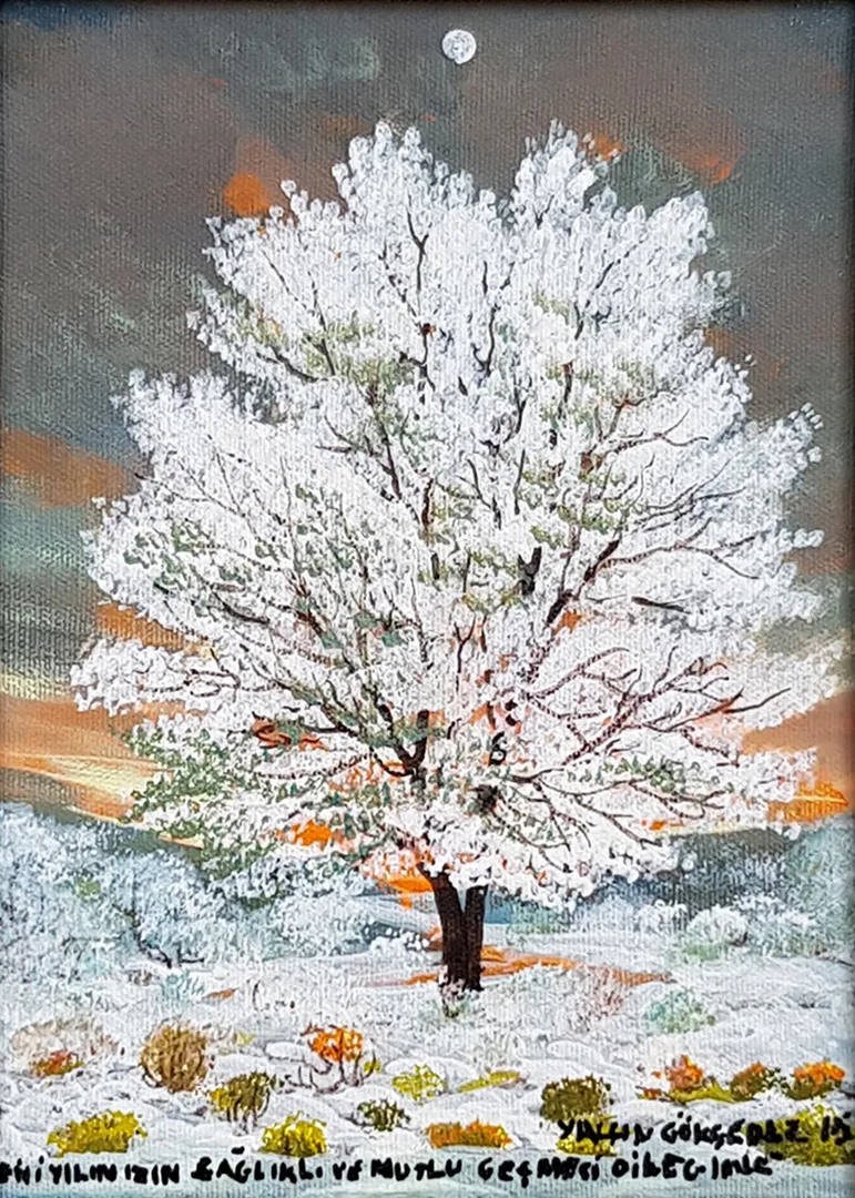 yakınlaştır "İsimsiz" eseri YALÇIN GÖKÇEBAĞ tarafından 2015 yılında 28x24 cm ölçülerinde Tuval üzeri yağlı boya tekniği ile yapılmıştır.