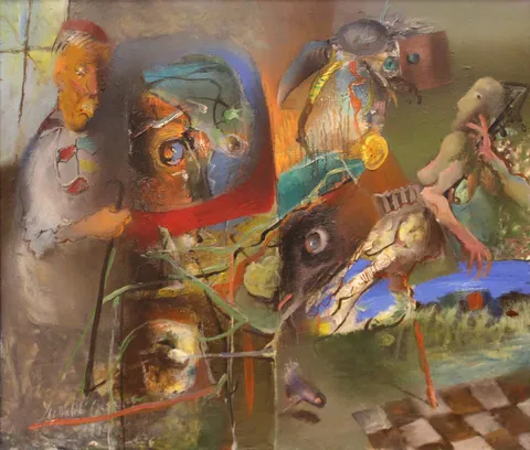 "İsimsiz" eseri YAŞAR ALİ GÜNEŞ tarafından 1999 yılında 60x70 cm ölçülerinde Tuval üzeri yağlı boya tekniği ile yapılmıştır.