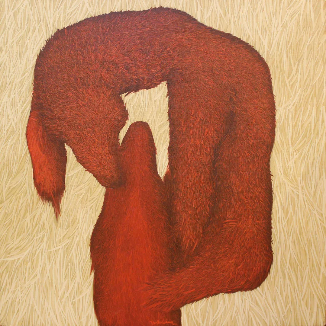 yakınlaştır "İsimsiz" eseri YUNUS EMRE DOKUMACI tarafından 60x60 cm ölçülerinde Tuval üzeri yağlı boya tekniği ile yapılmıştır.