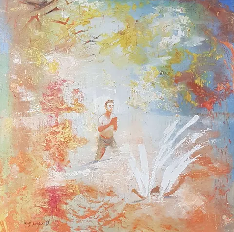 YUSUF ŞENGÜR — “İsimsiz”, 2018 "İsimsiz" eseri YUSUF ŞENGÜR tarafından 2018 yılında 60x60 cm ölçülerinde Tuval üzeri yağlı boya tekniği ile yapılmıştır.