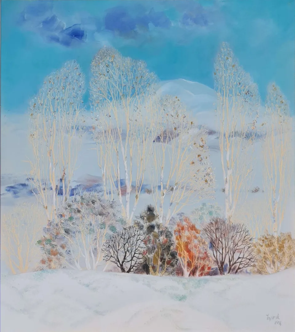 "Kış Peyzajı" eseri YUSUF TOPRAK tarafından 1998 yılında 75x70 cm ölçülerinde Tuval üzeri yağlı boya tekniği ile yapılmıştır.