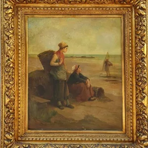 HENRI ADOLPHE LOUIS LAURENT tarafından 66x55 cm ölçülerinde Tuval üzeri yağlı boya tekniği ile yapılmıştır.