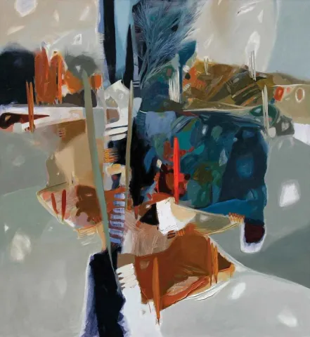 HAKAN ESMER — “isimsiz”, 2006 "isimsiz" eseri HAKAN ESMER tarafından 2006 yılında 120x110 cm ölçülerinde Tuval üzeri yağlı boya tekniği ile yapılmıştır.