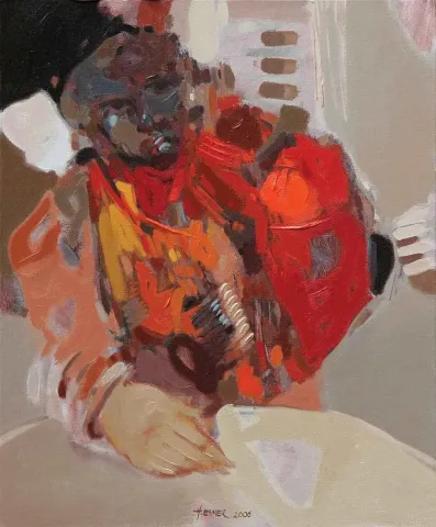 HAKAN ESMER — “isimsiz”, 2006 "isimsiz" eseri HAKAN ESMER tarafından 2006 yılında 46x38 cm ölçülerinde Tuval üzeri yağlı boya tekniği ile yapılmıştır.