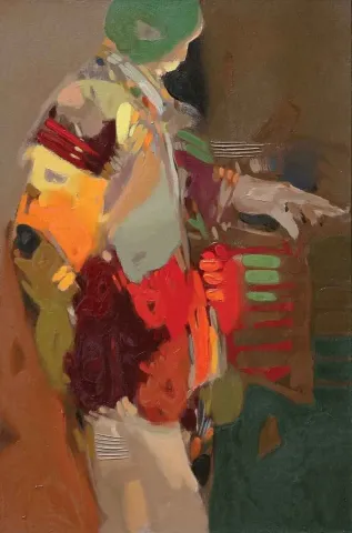HAKAN ESMER — “isimsiz”, 2006 "isimsiz" eseri HAKAN ESMER tarafından 2006 yılında 60x40 cm ölçülerinde Tuval üzeri yağlı boya tekniği ile yapılmıştır.