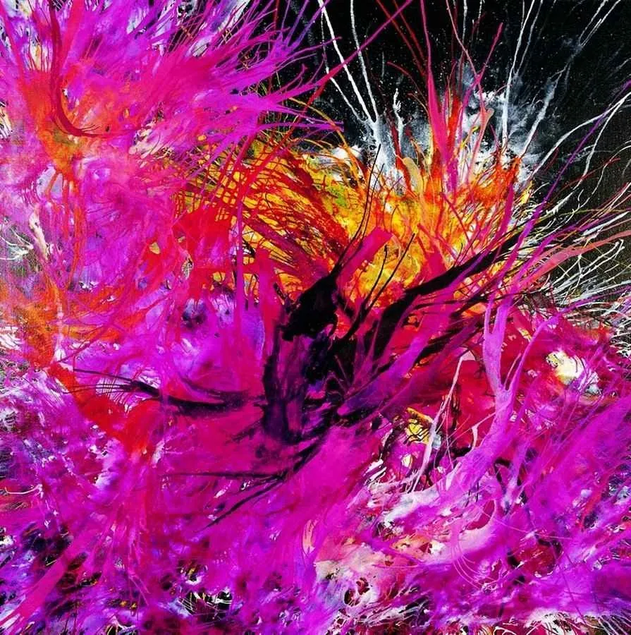 "Pembe Nebula" eseri ÇAĞATAY ODABAŞ tarafından 2006 yılında 150x150 cm ölçülerinde Tuval üzeri akrilik boya tekniği ile yapılmıştır.