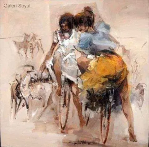 "isimsiz" eseri AKDOĞAN TOPAÇLIOĞLU tarafından 2008 yılında 75x75 cm ölçülerinde Tuval üzeri yağlı boya tekniği ile yapılmıştır.
