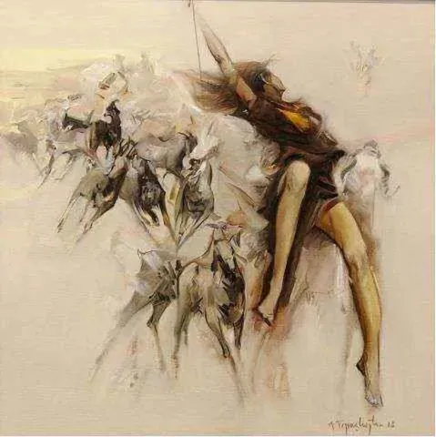 AKDOĞAN TOPAÇLIOĞLU — “isimsiz”, 2008 "isimsiz" eseri AKDOĞAN TOPAÇLIOĞLU tarafından 2008 yılında 75x75 cm ölçülerinde Tuval üzeri yağlı boya tekniği ile yapılmıştır.