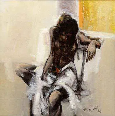 "isimsiz" eseri AKDOĞAN TOPAÇLIOĞLU tarafından 2008 yılında 75x75 cm ölçülerinde Tuval üzeri yağlı boya tekniği ile yapılmıştır.