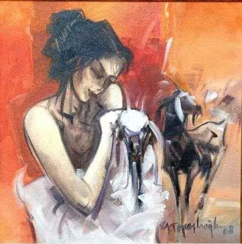 "isimsiz" eseri AKDOĞAN TOPAÇLIOĞLU tarafından 2008 yılında 35x35 cm ölçülerinde Tuval üzeri yağlı boya tekniği ile yapılmıştır.