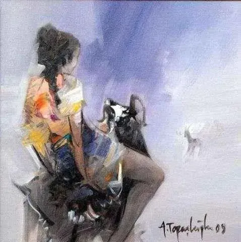AKDOĞAN TOPAÇLIOĞLU — “isimsiz”, 2008 "isimsiz" eseri AKDOĞAN TOPAÇLIOĞLU tarafından 2008 yılında 30x30 cm ölçülerinde Tuval üzeri yağlı boya tekniği ile yapılmıştır.