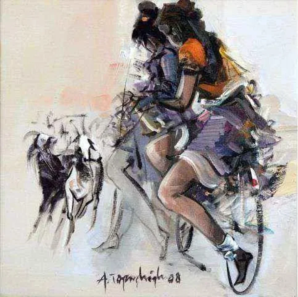 yakınlaştır "isimsiz" eseri AKDOĞAN TOPAÇLIOĞLU tarafından 2008 yılında 30x30 cm ölçülerinde Tuval üzeri yağlı boya tekniği ile yapılmıştır.