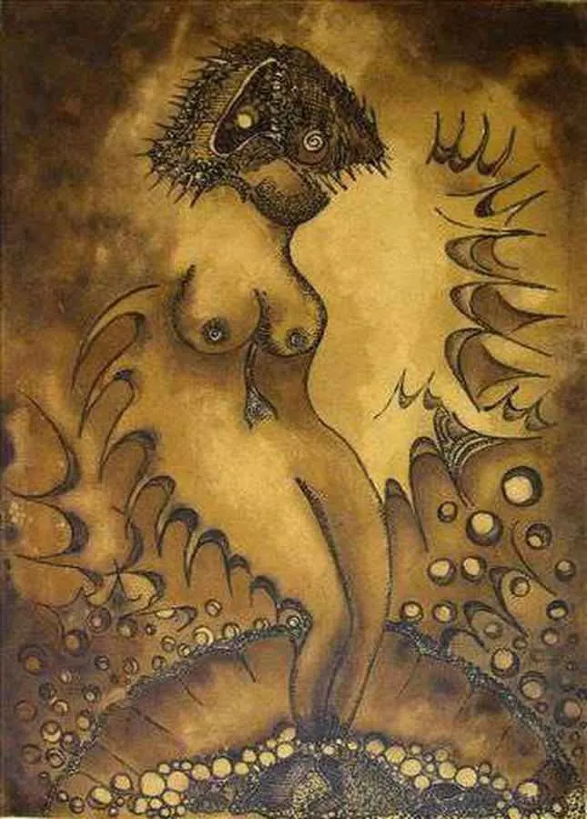 RAFET VAN — “isimsiz”, 2008 "isimsiz" eseri RAFET VAN tarafından 2008 yılında 70x90 cm ölçülerinde Tuval üzeri karışık teknik tekniği ile yapılmıştır.