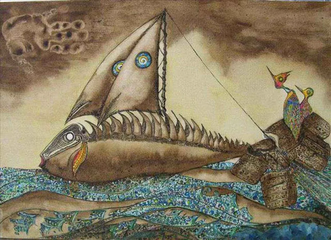 RAFET VAN — “isimsiz”, 2008 "isimsiz" eseri RAFET VAN tarafından 2008 yılında 70x90 cm ölçülerinde Tuval üzeri karışık teknik tekniği ile yapılmıştır.