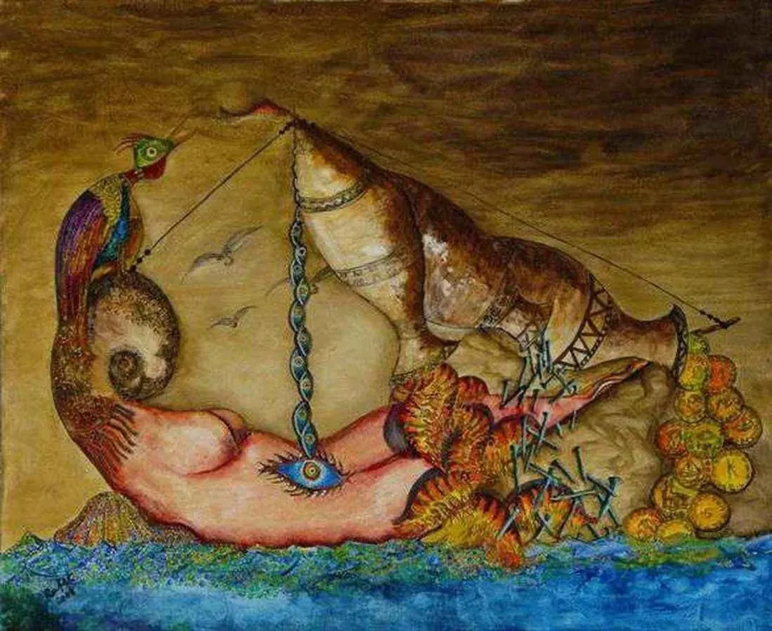 yakınlaştır "isimsiz" eseri RAFET VAN tarafından 2008 yılında 80x100 cm ölçülerinde Tuval üzeri akrilik boya tekniği ile yapılmıştır.