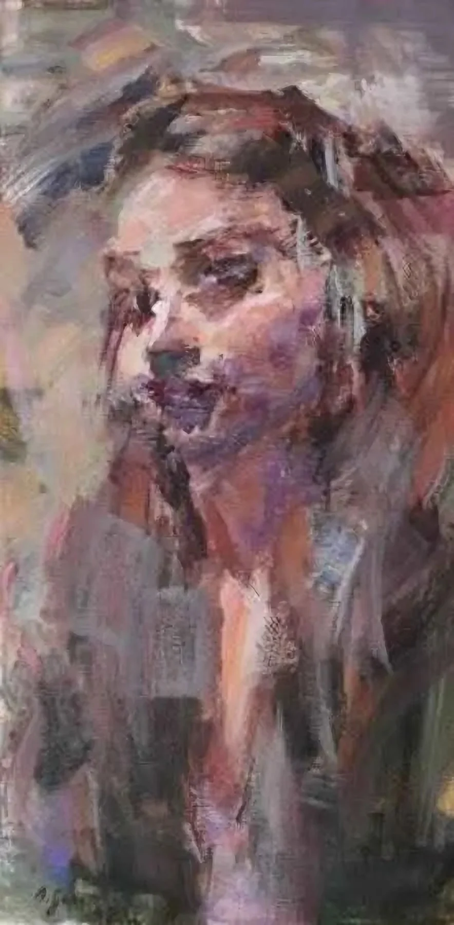 "isimsiz" eseri BAHRİ GENÇ tarafından 2009 yılında 79x40 cm ölçülerinde Tuval üzeri akrilik boya tekniği ile yapılmıştır.