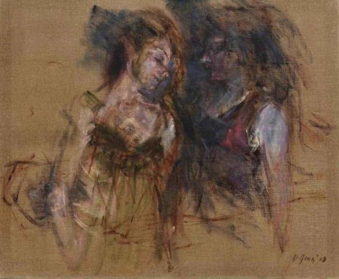 "isimsiz" eseri BAHRİ GENÇ tarafından 2008 yılında 114x140 cm ölçülerinde Tuval üzeri akrilik boya tekniği ile yapılmıştır.