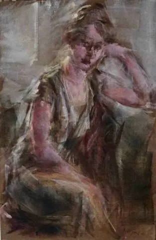 "isimsiz" eseri BAHRİ GENÇ tarafından 2009 yılında 126x82 cm ölçülerinde Tuval üzeri akrilik boya tekniği ile yapılmıştır.