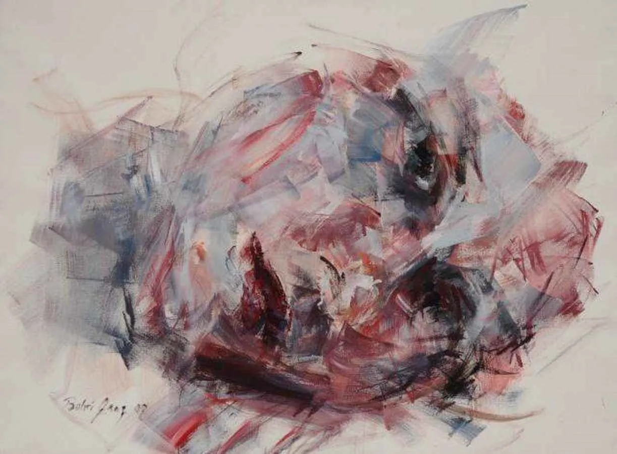 "isimsiz" eseri BAHRİ GENÇ tarafından 2008 yılında 145x190 cm ölçülerinde Tuval üzeri akrilik boya tekniği ile yapılmıştır.