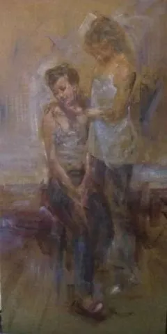 "isimsiz" eseri BAHRİ GENÇ tarafından 2008 yılında 125x65 cm ölçülerinde Tuval üzeri yağlı boya tekniği ile yapılmıştır.