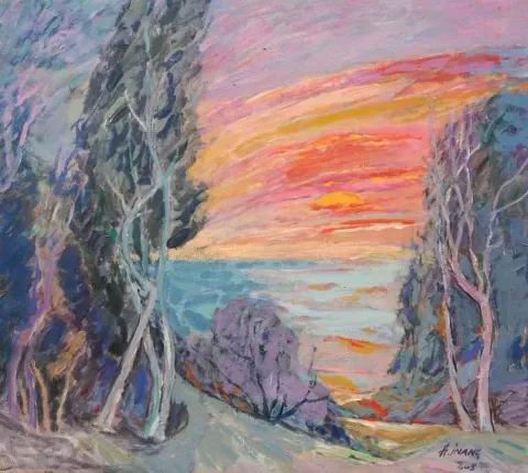 "isimsiz" eseri HAMZA İNANÇ tarafından 2005 yılında 78x88 cm ölçülerinde Tuval üzeri yağlı boya tekniği ile yapılmıştır.