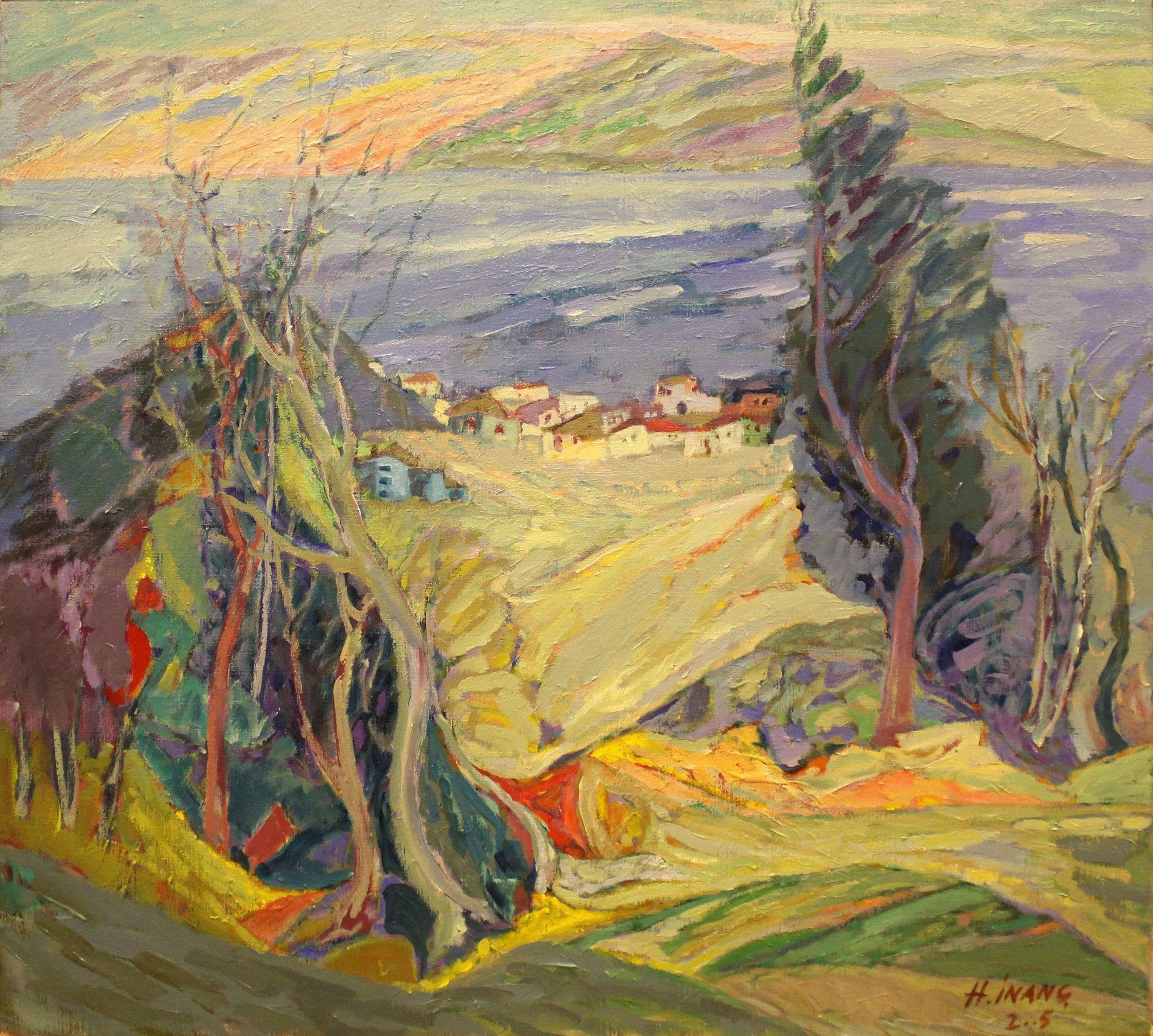 "isimsiz" eseri HAMZA İNANÇ tarafından 2005 yılında 78x88 cm ölçülerinde Tuval üzeri yağlı boya tekniği ile yapılmıştır.