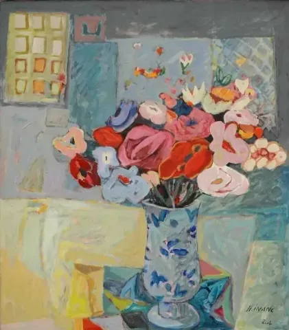 HAMZA İNANÇ — “isimsiz”, 2002 "isimsiz" eseri HAMZA İNANÇ tarafından 2002 yılında 85x75 cm ölçülerinde Tuval üzeri yağlı boya tekniği ile yapılmıştır.