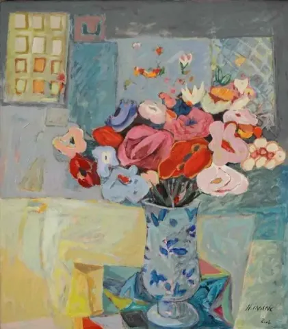 "isimsiz" eseri HAMZA İNANÇ tarafından 2002 yılında 85x75 cm ölçülerinde Tuval üzeri yağlı boya tekniği ile yapılmıştır.