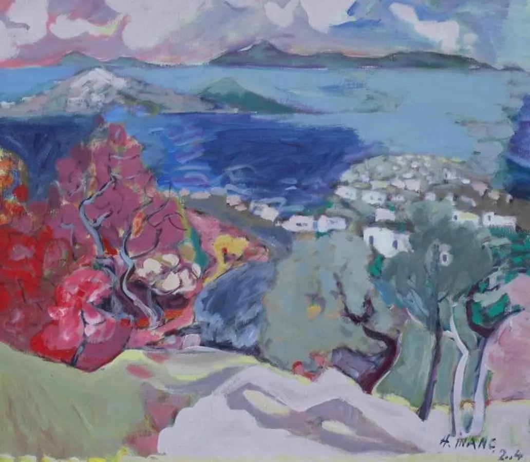 "isimsiz" eseri HAMZA İNANÇ tarafından 2004 yılında 70x79 cm ölçülerinde Tuval üzeri yağlı boya tekniği ile yapılmıştır.