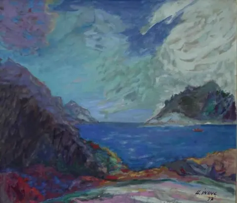HAMZA İNANÇ — “isimsiz”, 1997 "isimsiz" eseri HAMZA İNANÇ tarafından 1997 yılında 65x79 cm ölçülerinde Tuval üzeri yağlı boya tekniği ile yapılmıştır.