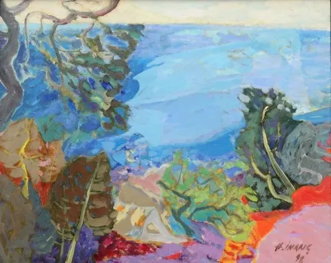 HAMZA İNANÇ — “isimsiz”, 1998 "isimsiz" eseri HAMZA İNANÇ tarafından 1998 yılında 55x69 cm ölçülerinde Tuval üzeri yağlı boya tekniği ile yapılmıştır.