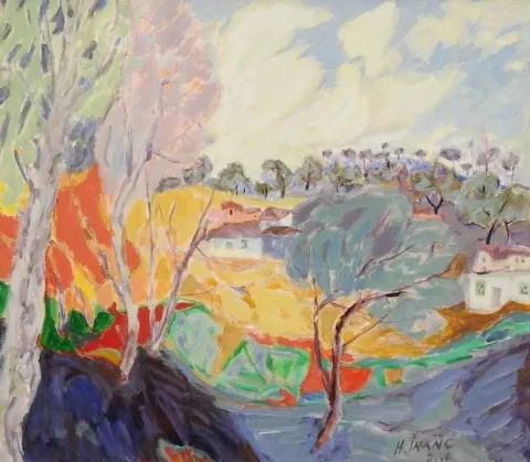 HAMZA İNANÇ — “isimsiz”, 2000 "isimsiz" eseri HAMZA İNANÇ tarafından 2000 yılında 70x80 cm ölçülerinde Tuval üzeri yağlı boya tekniği ile yapılmıştır.