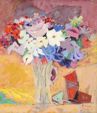 HAMZA İNANÇ — “isimsiz”, 2000 "isimsiz" eseri HAMZA İNANÇ tarafından 2000 yılında 80x70 cm ölçülerinde Tuval üzeri yağlı boya tekniği ile yapılmıştır.