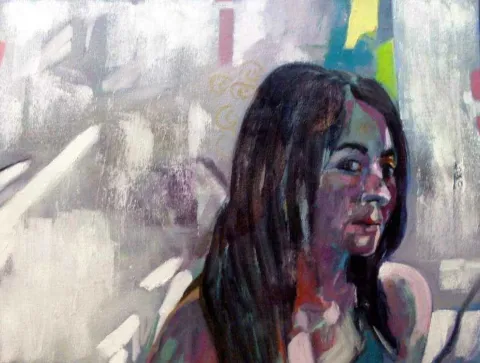 "isimsiz" eseri SELAHATTİN AYDIN tarafından 2009 yılında 45x60 cm ölçülerinde Tuval üzeri yağlı boya tekniği ile yapılmıştır.